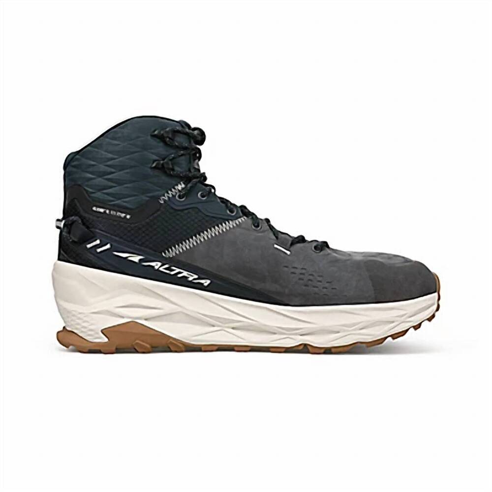 NEW ALTRA men's olympus 5 hike mid gtx sneaker in black grey